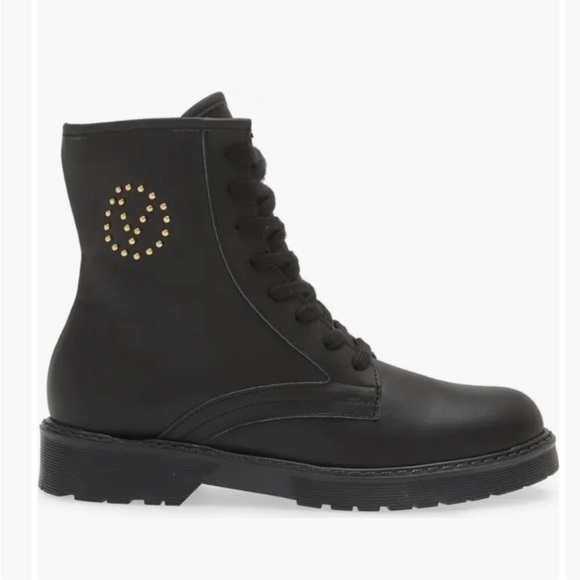Valentino by Mario Valentino Marti Leather Combat Boots - Picture 1 of 8